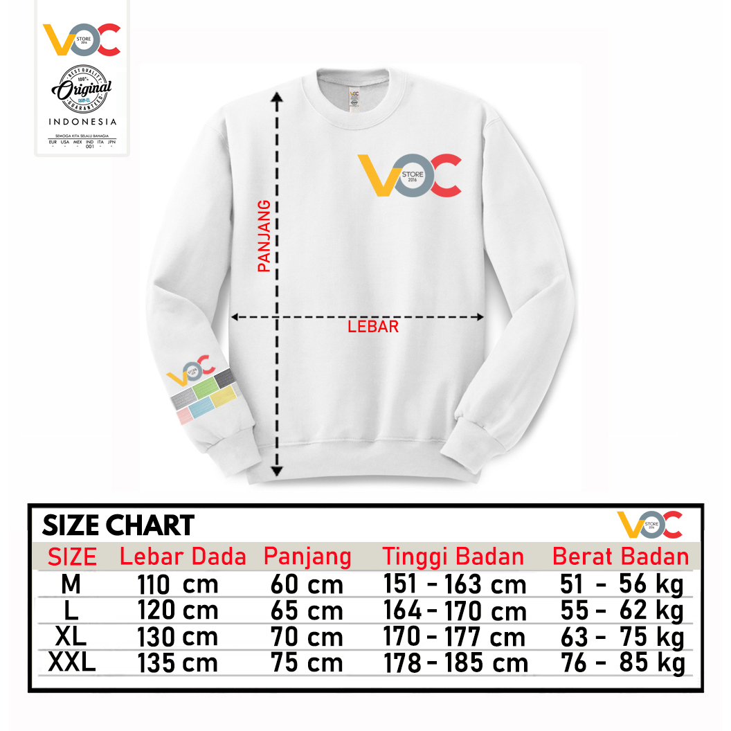 Sweater Hoodie Polos man's and Woman's Original Premium Tebal Multi Color Crewneck The Simpsons