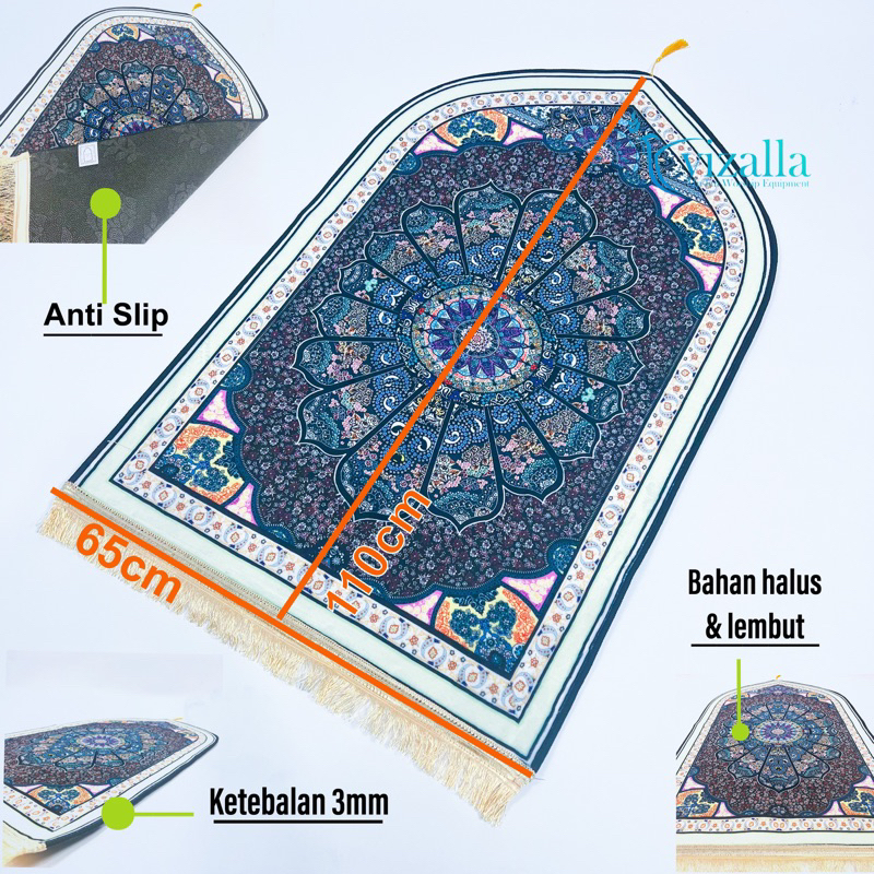 Sajadah Cutting Kubah Besar/ 110*65 Kubah/ Grosir Sajadah