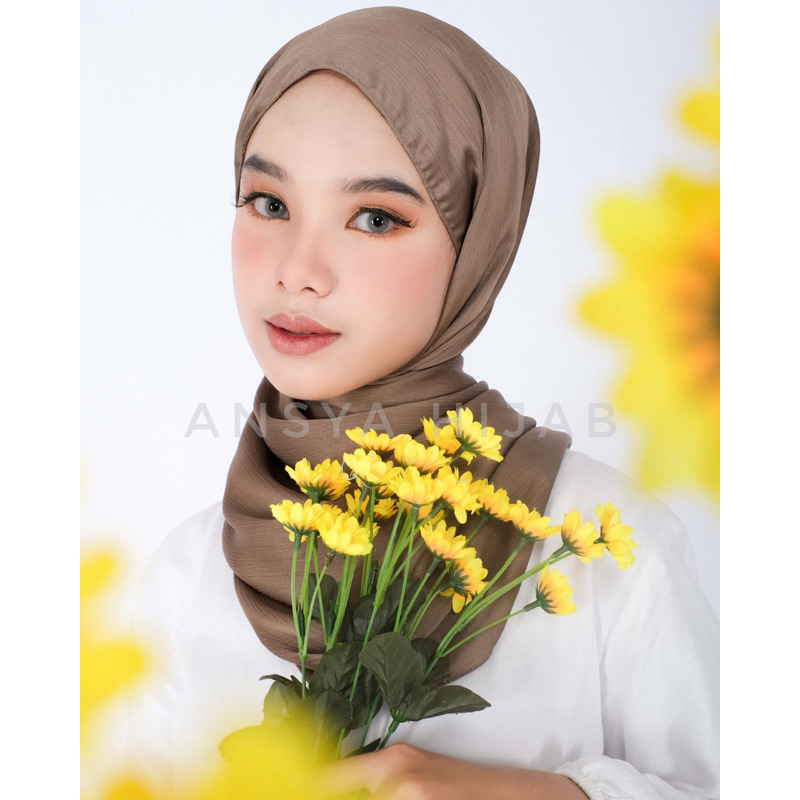 Pashmina Malay Silk Satin Texture Premium Shawl Rayya Silk