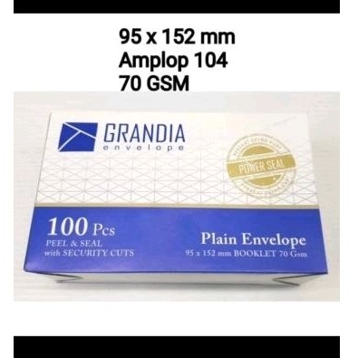 

Amplop 104 Grandia / Amplop Persegi Grandia Kecil