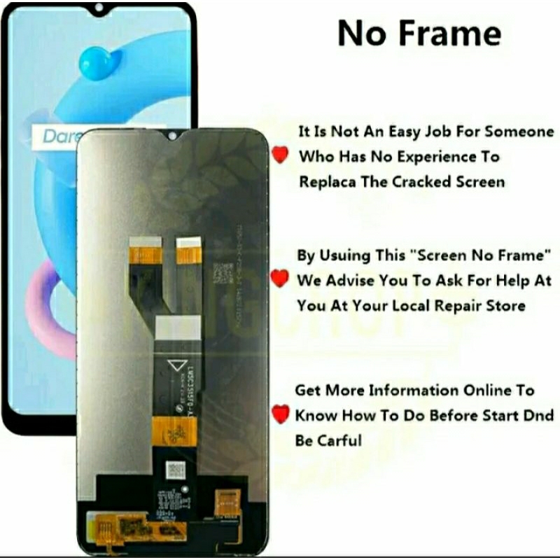 LCD HP REALME C20