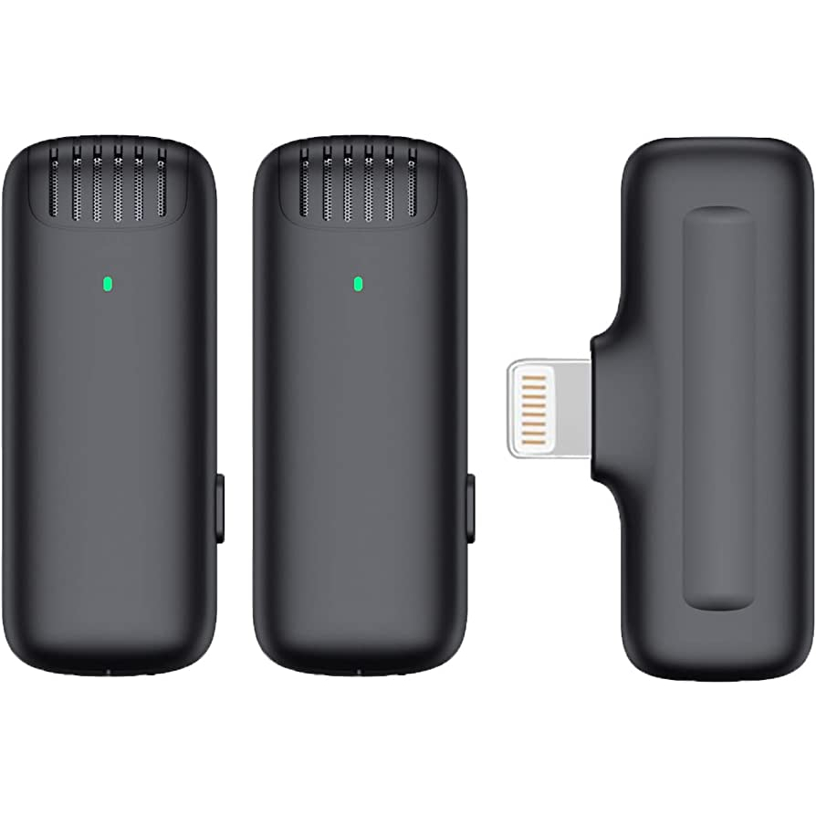 Mikrofon Vlogger Klip On Mic Wireles Youtuber Lightning Lavalier Lapel Microphone Hp Vlog Live Podca