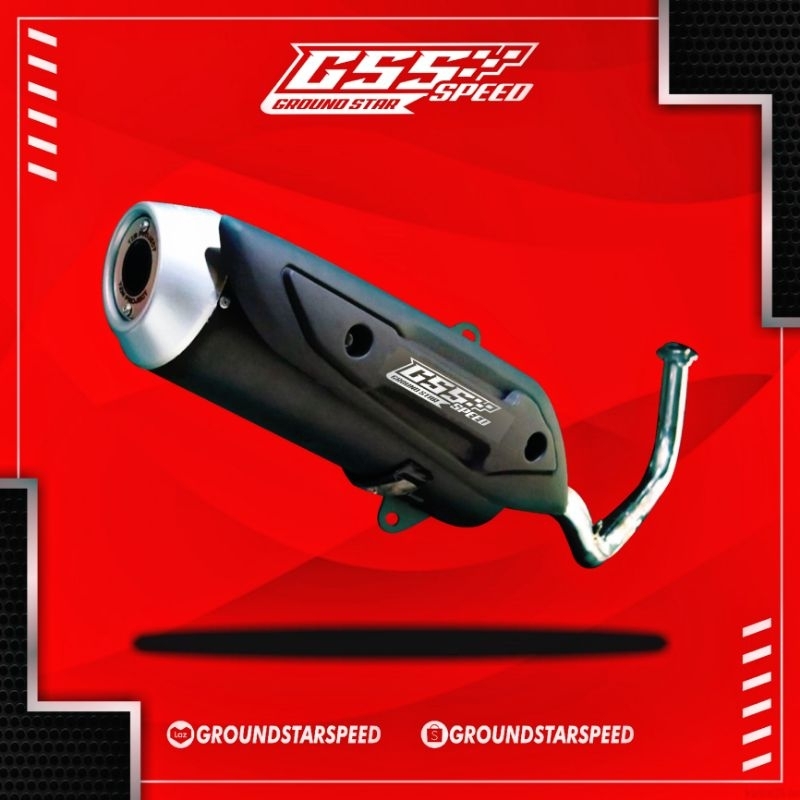 Knalpot Matic Standar Racing Original Ground Star Speed GSS nmax vario xmax pcx scoopy genio aerox l