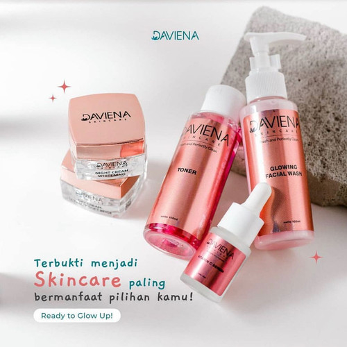 Daviena Skincare Paket Glowing Series Pemutih Wajah Davina Skincare BPOM