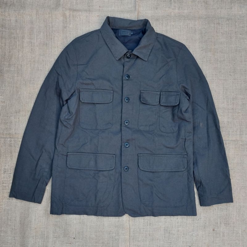 Black Dimitri Jaket Denim Chore Jacket Vintage Casual Classic Rugged Style