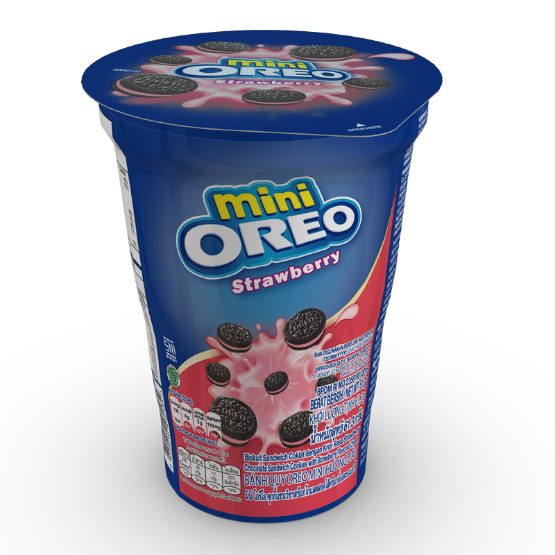 

OREO Mini Biskuit Strawberry 61,3 g