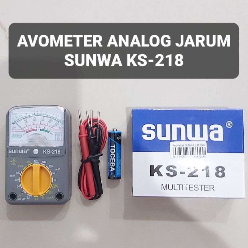 SUNWA Avometer Analog KS 218 Multi Tester Jarum Kecil