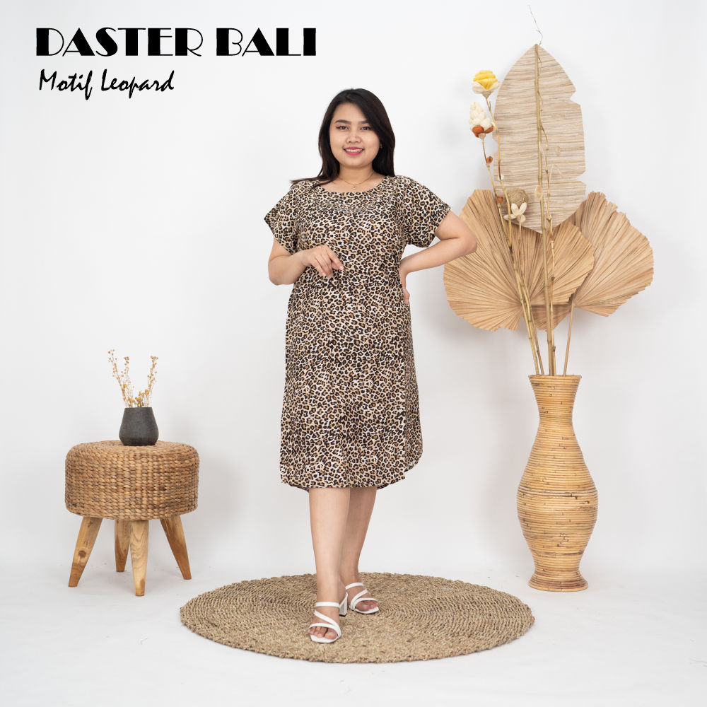 Daster Motif Leopard Bahan Rayon Premium Untuk Remaja dan Dewasa Termurah Dan Kekinian