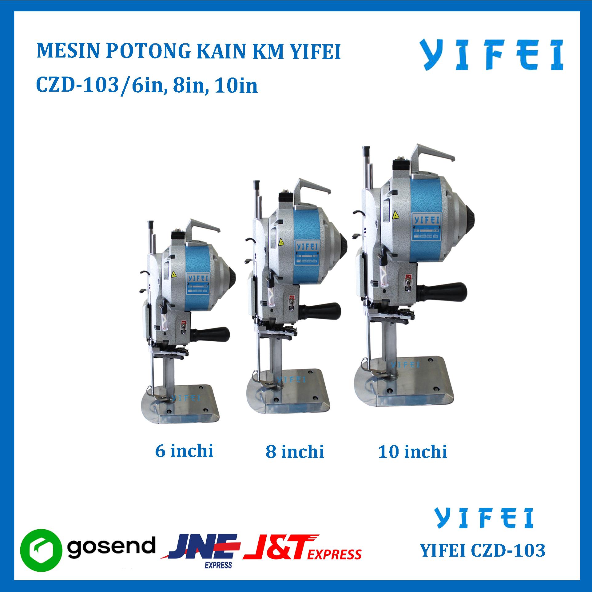 MESIN POTONG KAIN KM YIFEI CZD-103/6in/8in/10in