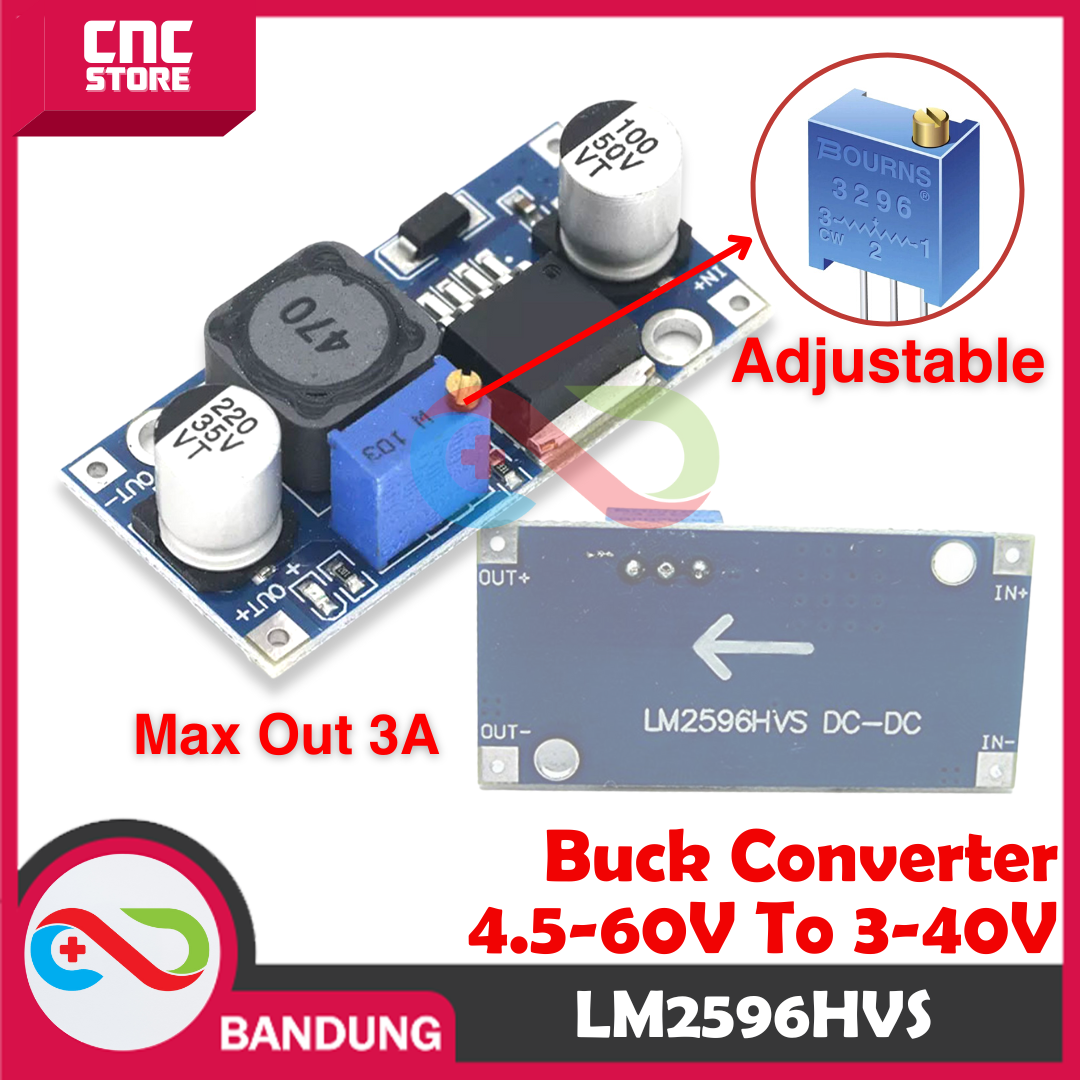 LM2596HVS 4.5-60V TO 3-40V STEP DOWN MODULE BUCK CONVERTER