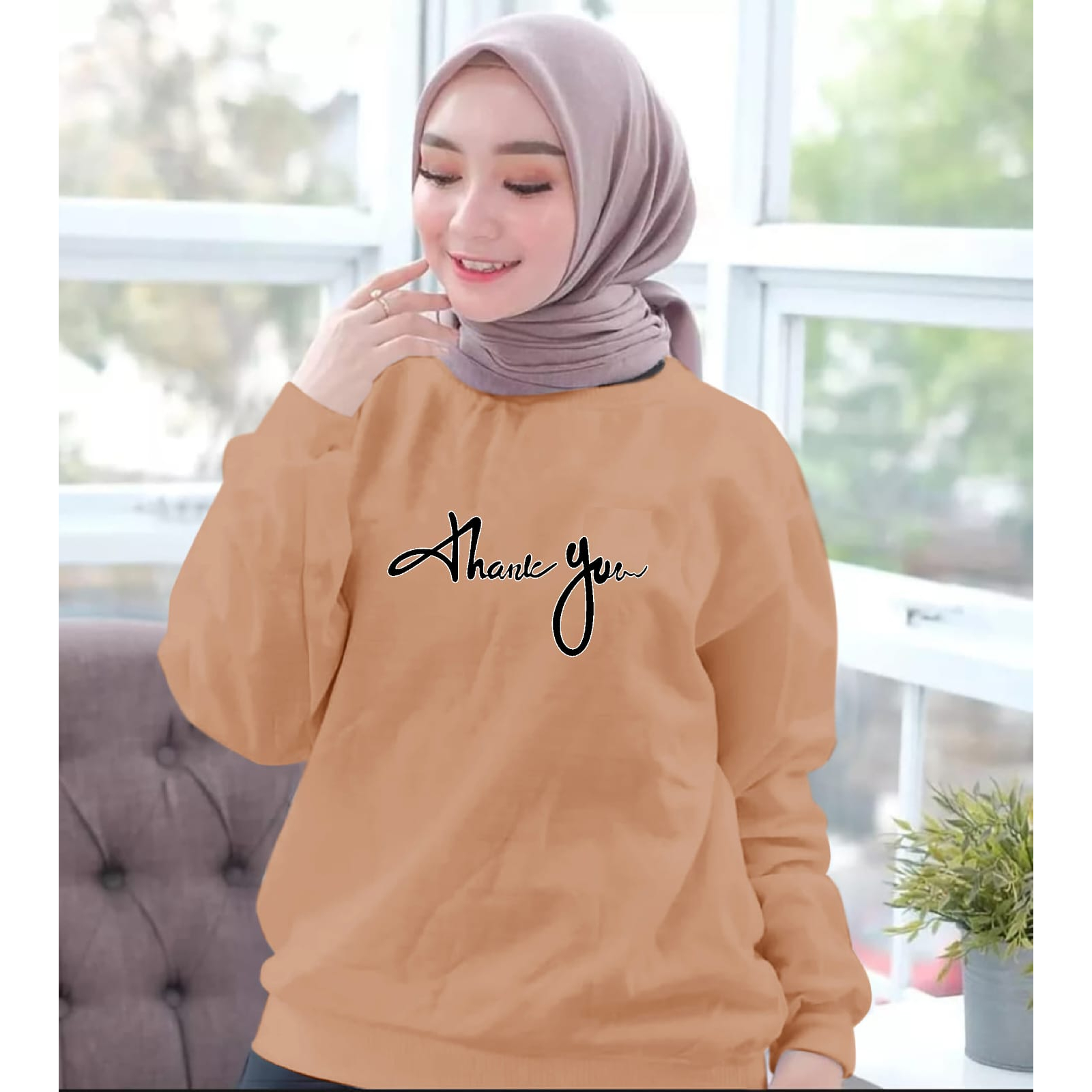 FASHION COOLS - BISA COD_BAJU ATASAN TRENDY THANK YOU WANITA TERBARU-BAJU DISTRO CEWEK KEREN LENGAN PANJANG MASA KINI DAN TERLARIS-BAJU WANITA TERBARU