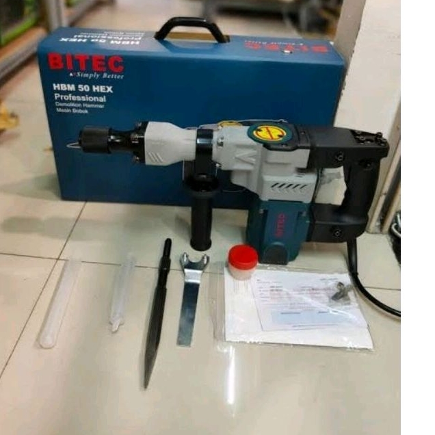 Mesin bobok beton HBM 50 HEX BITEC Demolotion Hammer HBM50HEX