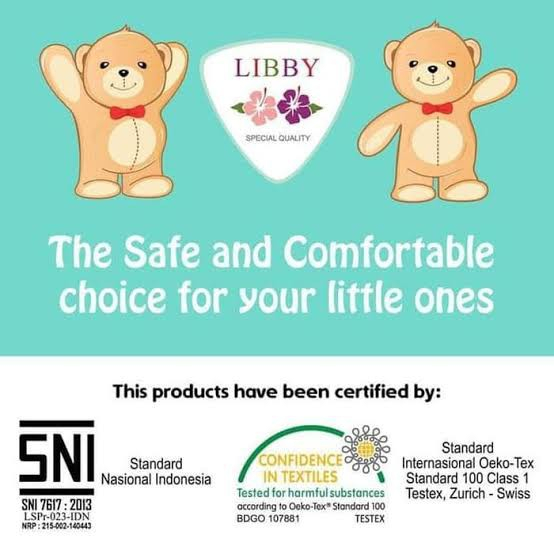 Nuz 1Pcs Libby / Velvet Junior Baju Pendek Bayi Oblong Katun Play Time Series Size newborn 0-18 Bulan SML