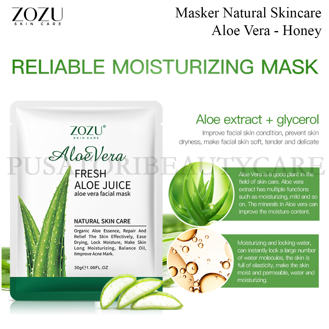 ZOZU Masker Natural Skincare - Aloe Vera - Honey