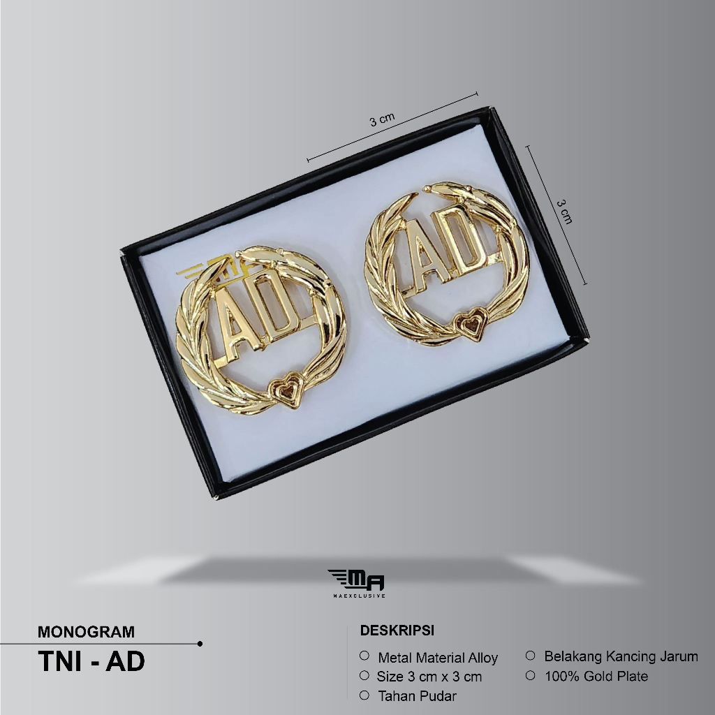 MONOGRAM TNI - AD brevet brivet