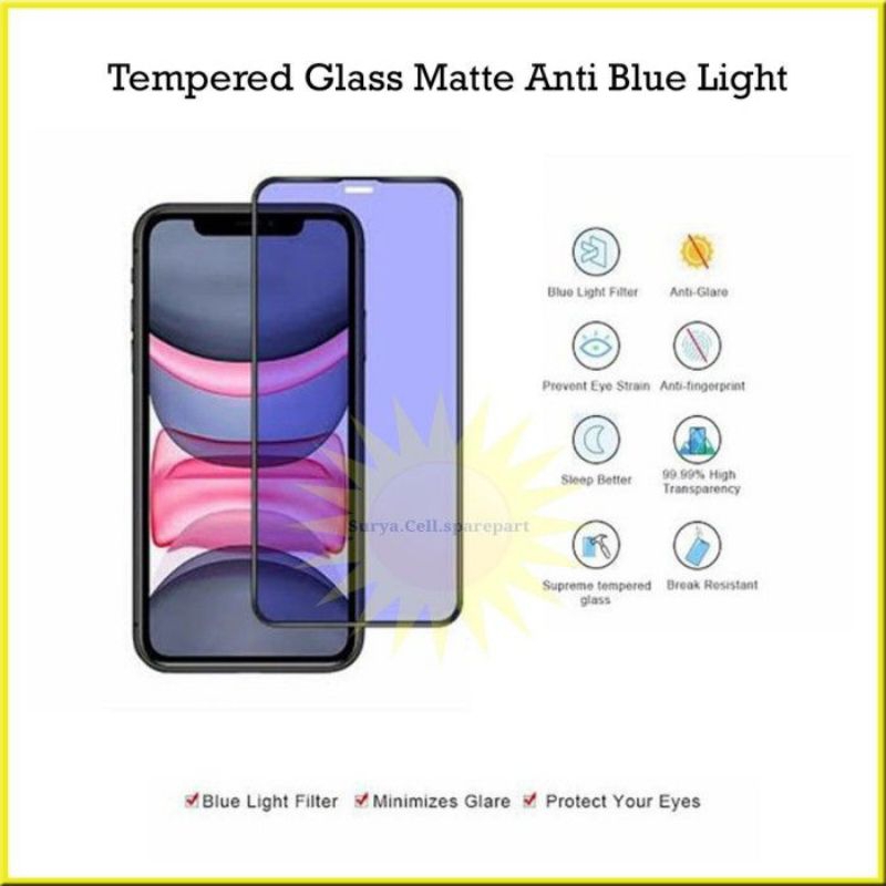Tempered glass blue light Oppo tipe A37 (NEO 9)/A5/A9/A32/A52/A72/A72 5G/A92/A92S/A33/A53/A53S/A53s 