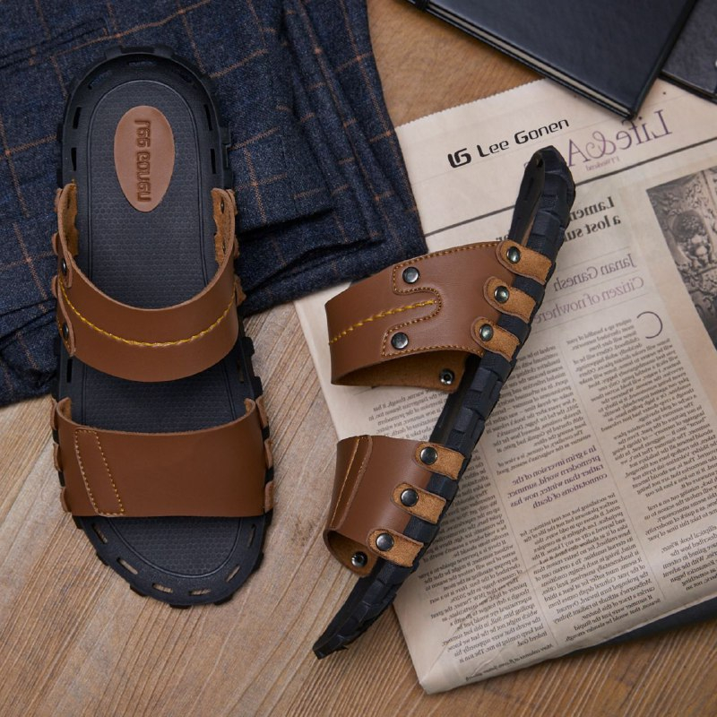 SANDAL PRIA CASUAL SANDA; PRIA KEKINIAN SANDAL PRIA TERBARU SANDAL PRIA MURAH SANDAL PRIA LEE GONEN