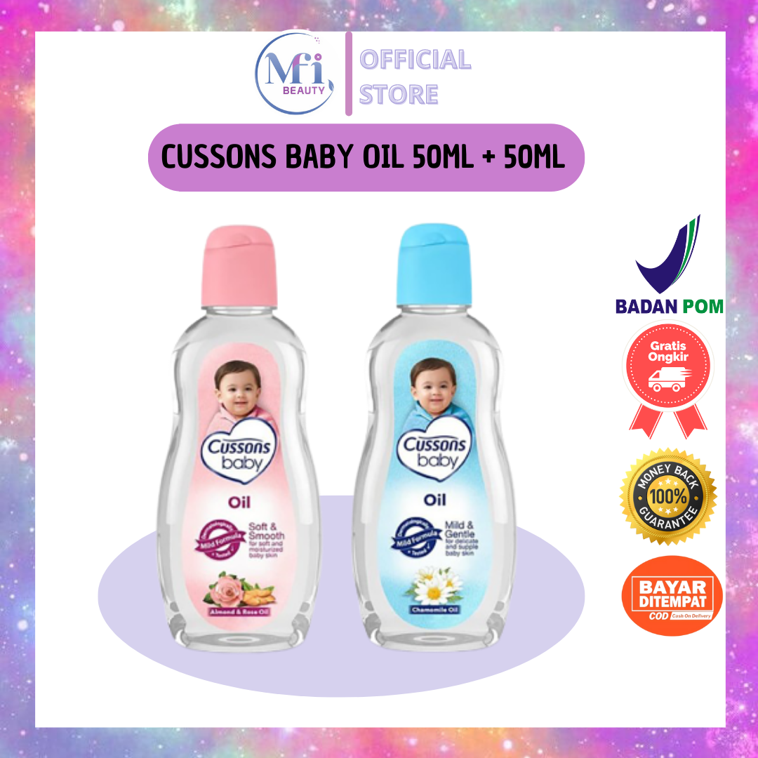 MFI - CUSSONS BABY OIL 50ML &amp; 100 ML | MINYAK BAYI BY CUSSONS