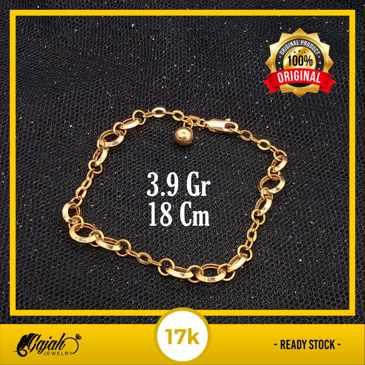 Gelang Emas - 3.9 Gr Kadar 750 - 5088