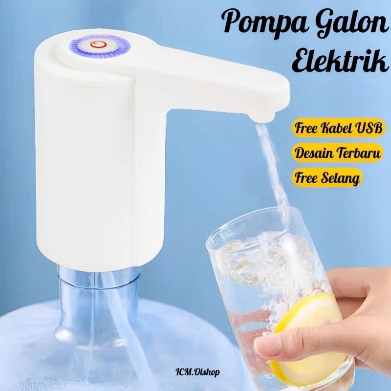 Pompa Pencetan Galon LED Electrik Elektrik Dispenser Aqua Galon COD⭐ ICM.Olshop⭐