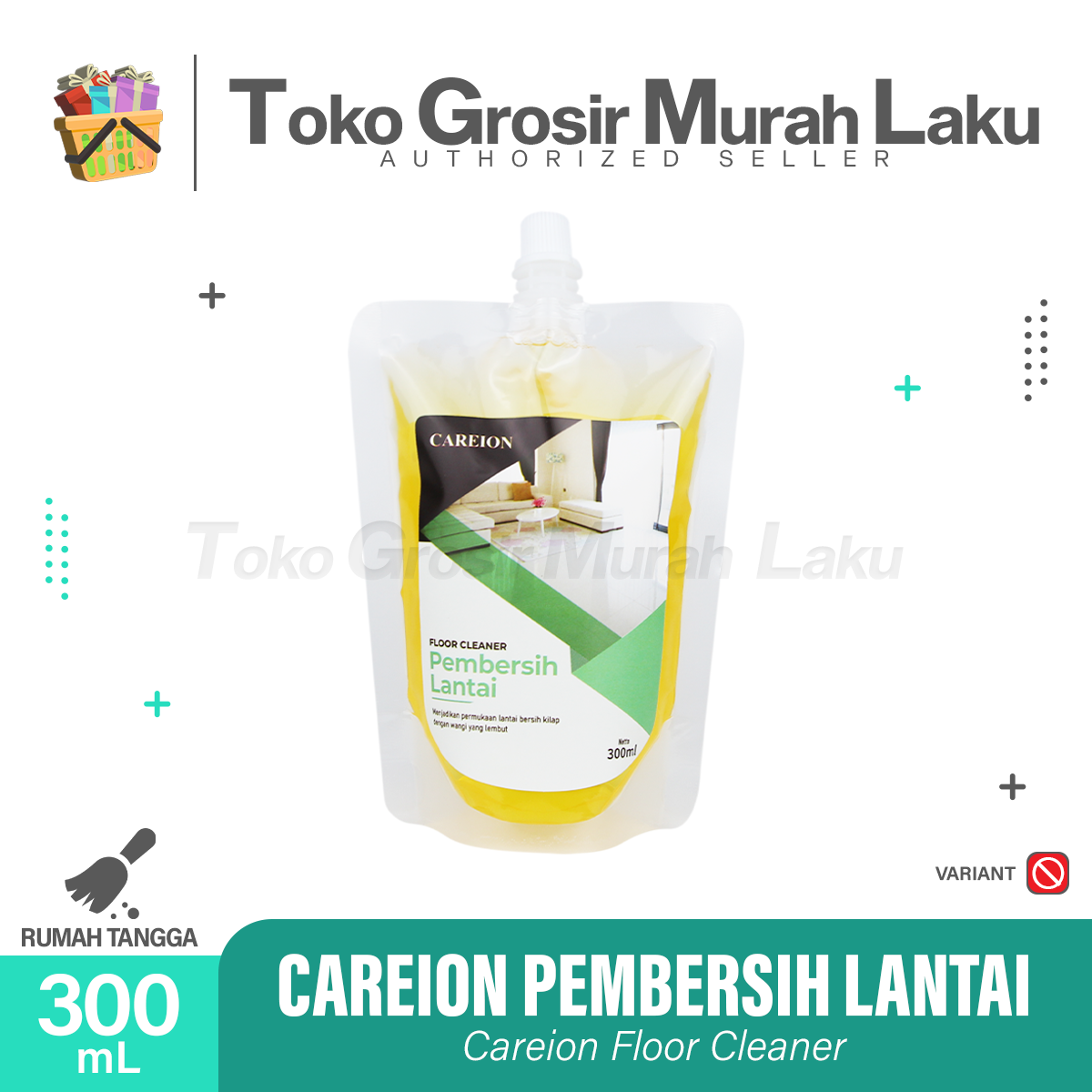 CAREION PEMBERSIH LANTAI ANTIBACTERIAL FLOOR CLEANER SPRING FRESH 300ML