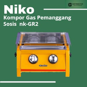 NIKO Kompor Panggangan Sosis NK-GR2 2 Tungku