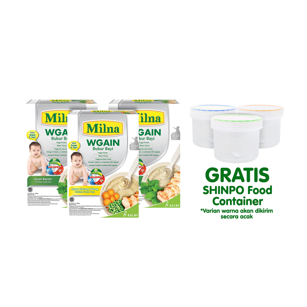 Paket Milna WGAIN Free Food Storage
