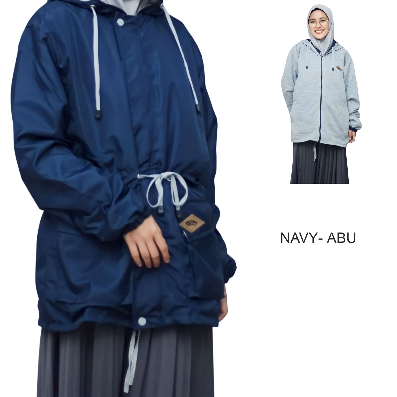 Jaket Wanita Bolak Balik Kekinian 2 in 1 Anti Air Sabrina Jumbo Size L - XL - XXL