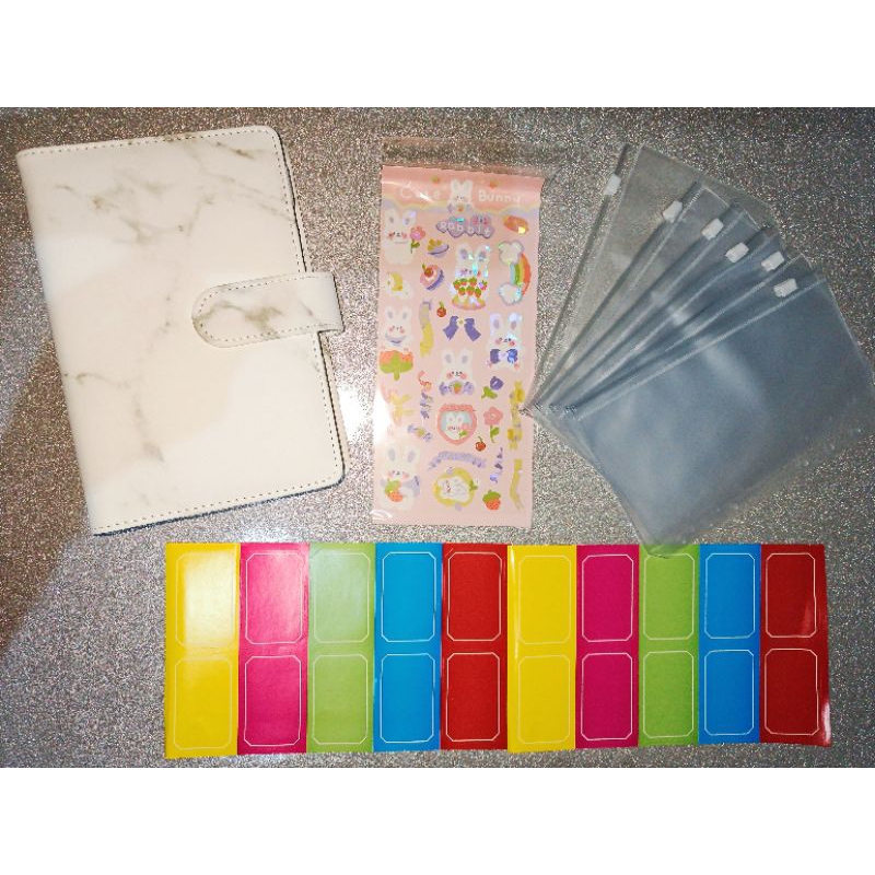 

Set Binder Tabungan (Motif Marmer)