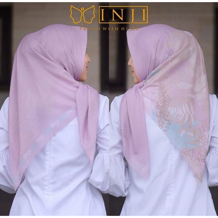 Segi Empat Motif Kekinian Best Seller Hijab Motif Inji