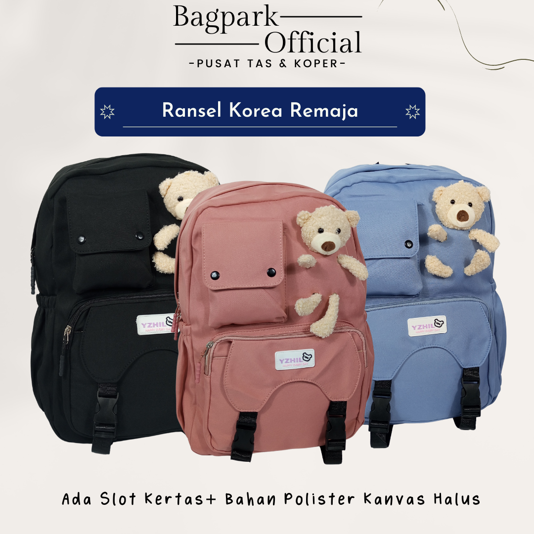 STANDAR MATERIAL / TAS KOREA / RANSEL KOREA ANAK CEWEK / TAS ANAK BONEKA LUCU / RANSEL ANAK PEREMPUAN FREE BONEKA / TAS KOREAN BONEKA / TAS KOREA STYLE / RANSEL KOREA