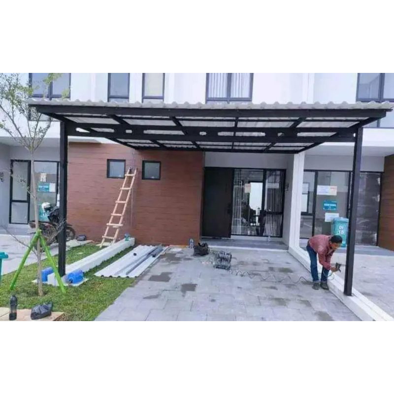 Kanopi baja ringan spandek pasir depok