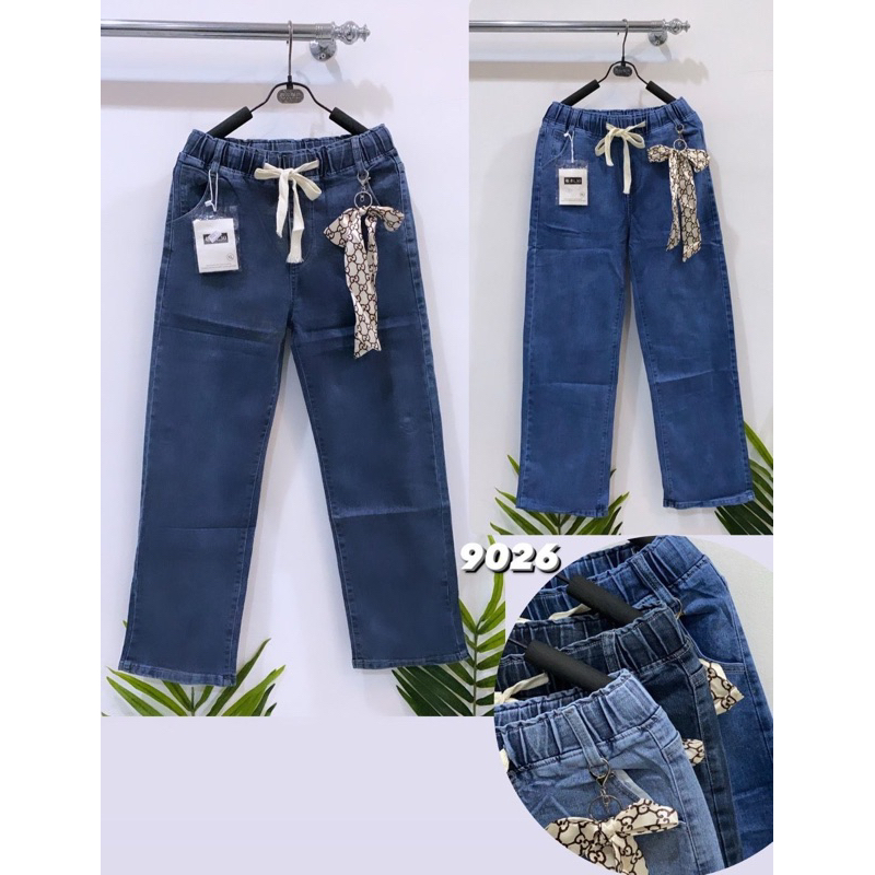 celana kulot jeans wanita import premium merk L30