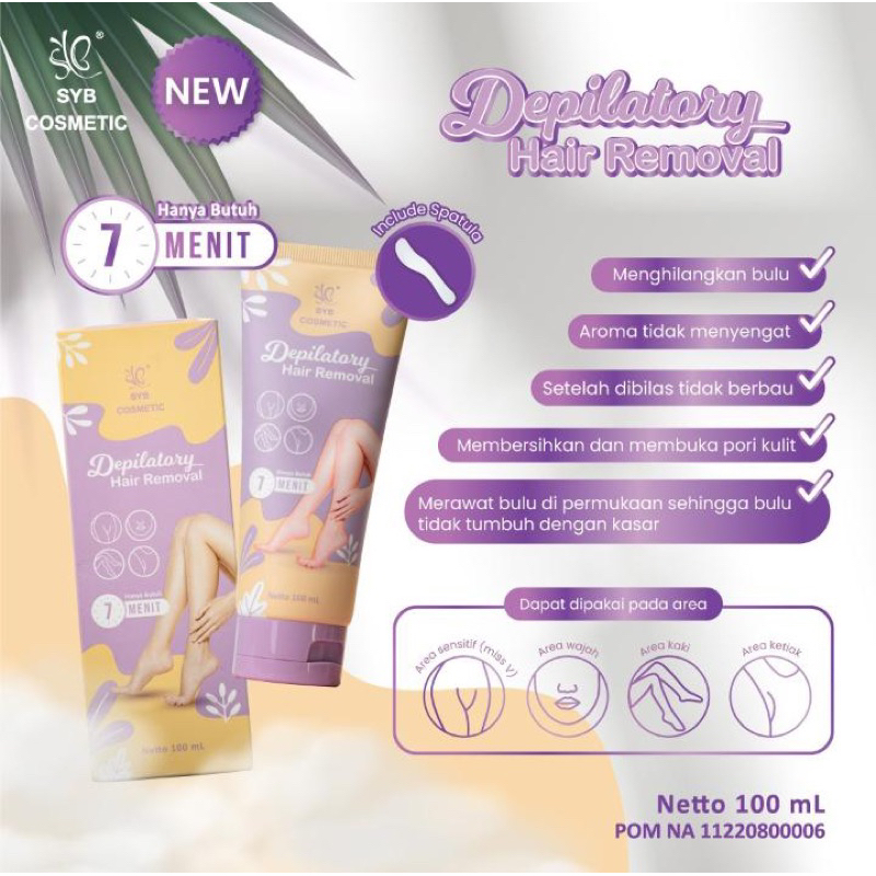 SYB Depilatory Hair Removal Cream Penghilang Bulu