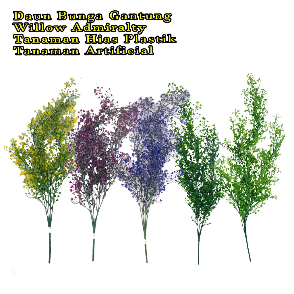 Daun Bunga Gantung * WILLOW ADMIRALTY * Tanaman Hias Plastik Artificial