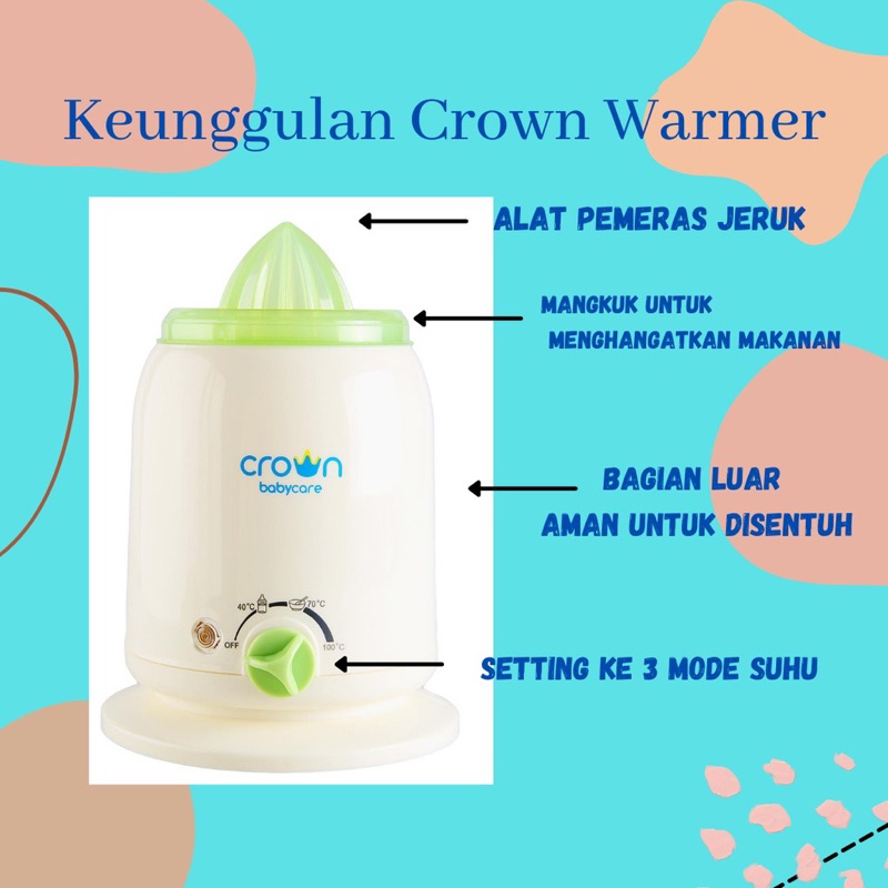 Crown Warmer &amp; Sterilizer Crown 4in1 Baby Machine CR198