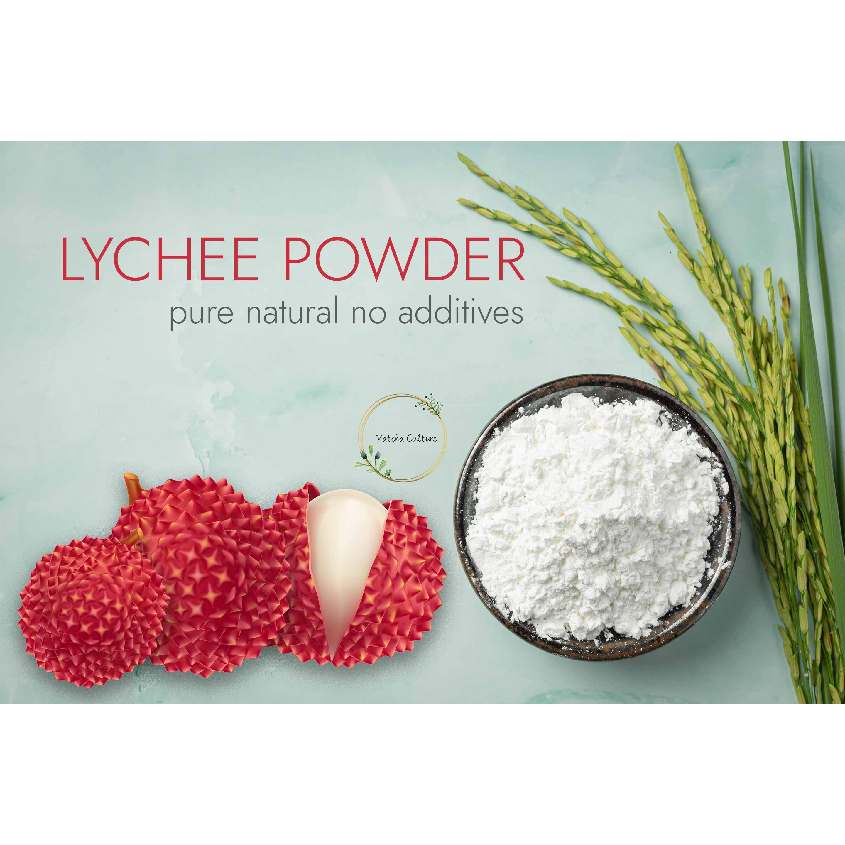 

LYCHEE POWDER SERBUK BUAH LECI 100 GR PURE NATURAL