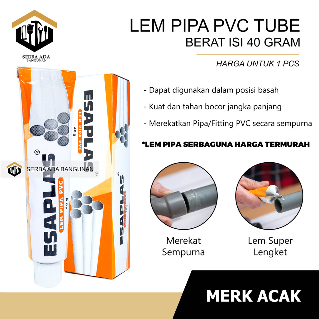 Lem Pipa Pusaka88 tube lem pipa pvc lem paralon lem PVC tube murah