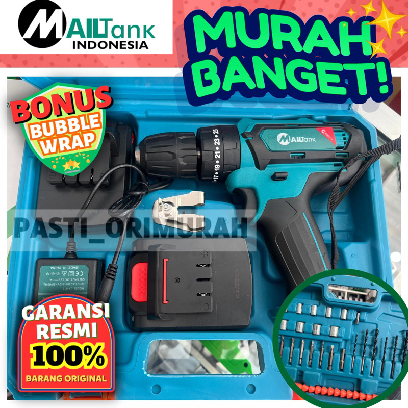 Bor cas Mailtank SH190 cordless drill Bor Baterai Tembok SH-190 Bor Cas Batre beton SH 190