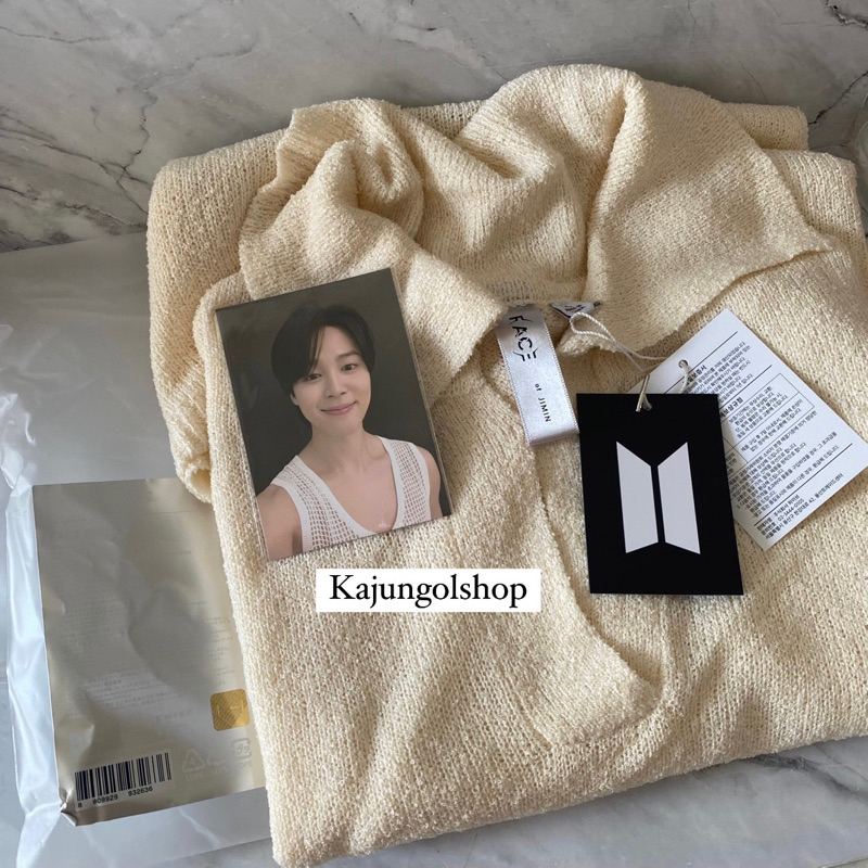 READY BTS Jimin Face album merch knit sweater ivory official