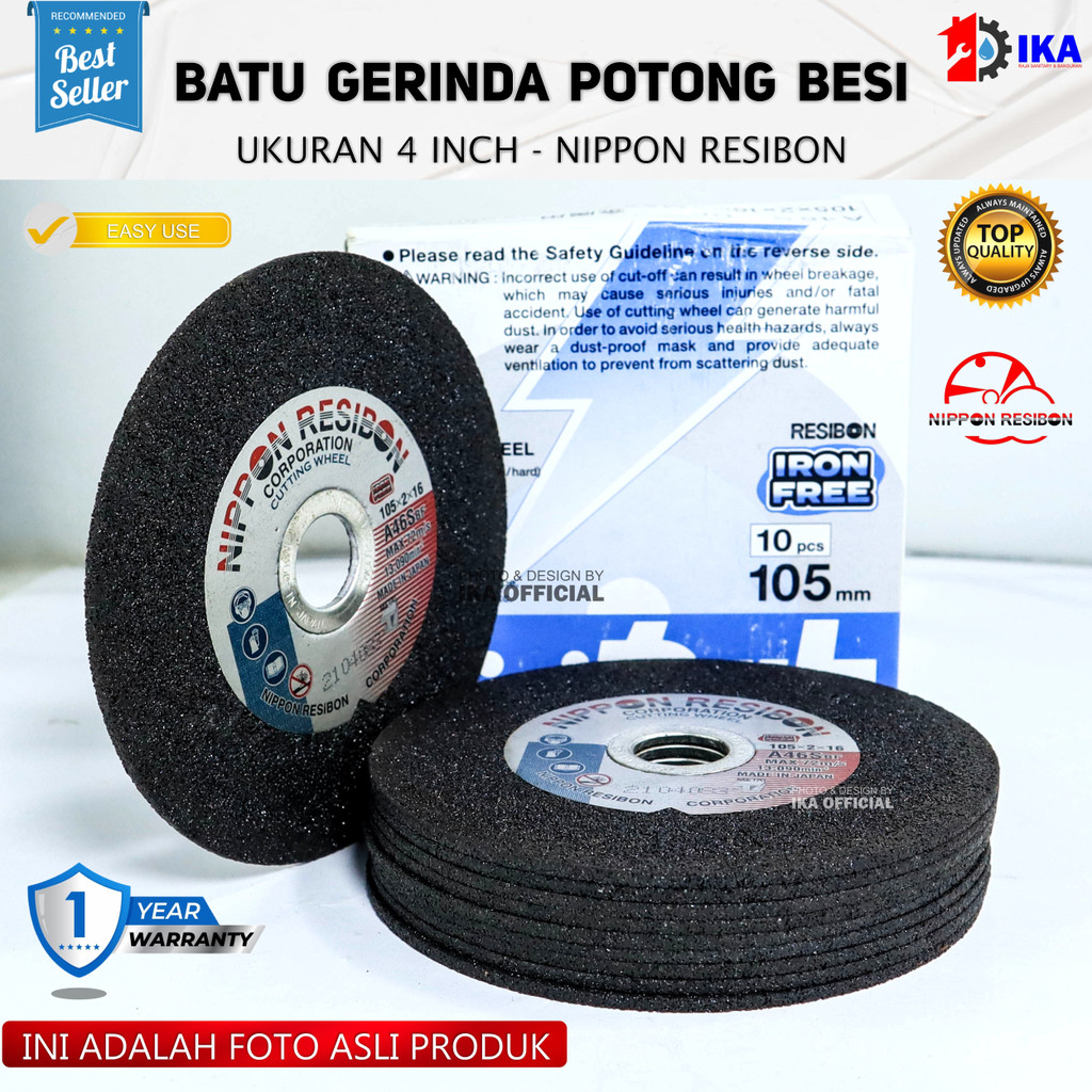 batu gurinda gerinda potong besi mata cutting wheel WD 4 x 1,2 asli Mata Gerinda POTONG 4&quot; WD / Mata Batu Gerinda POTONG WD 4 Inch - Cutting Wheel Grinda Gurinda WD