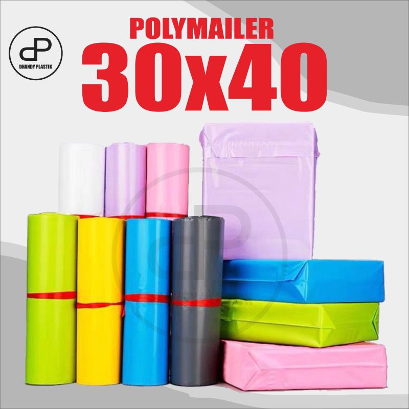 

Plastik Packing Polymailer 30X40cm Glossy Isi 100 Pcs Lem Perekat