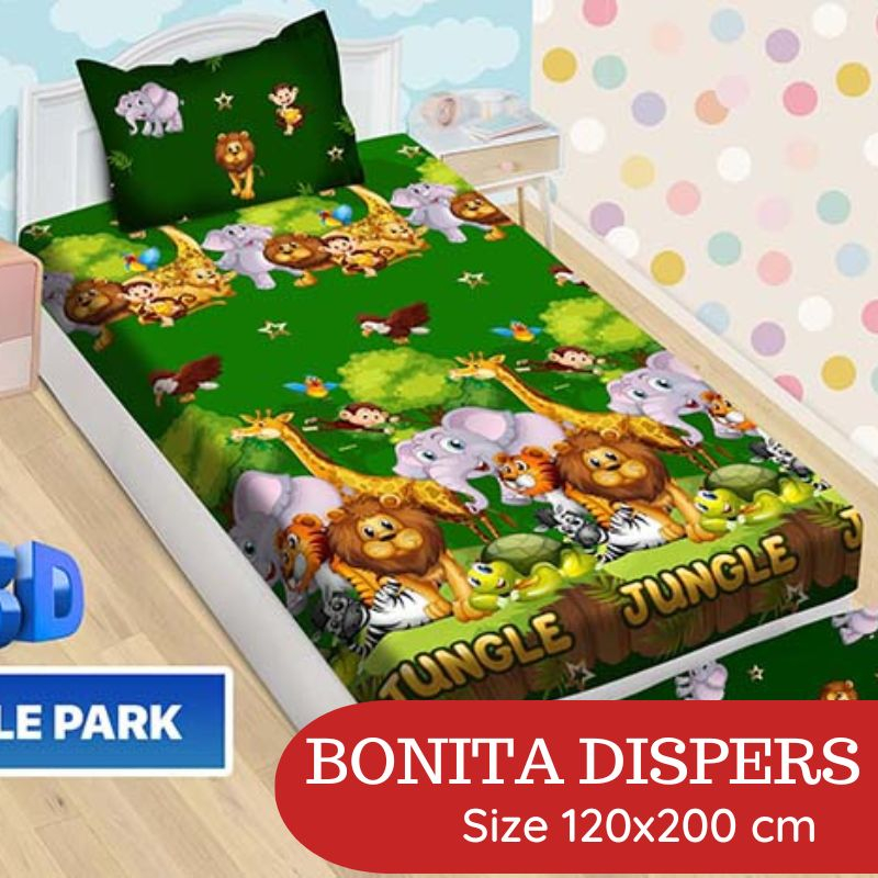 RC Bonita Sprei Single Ukuran 120 motif Minimalis dan Anak Cute Camelia Leaf Rosabella Doraemon