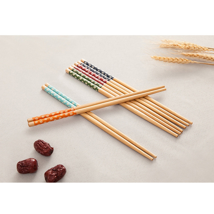 CAMPURAN Sumpit Makan Sepsang 2pcs / Sumpit Hitam Elegan Anti Panas Anti Lengket / Chopsticks / Sumpit Stainlees anti karat / Sumpit Kayu bambu / Sumpit Melamine