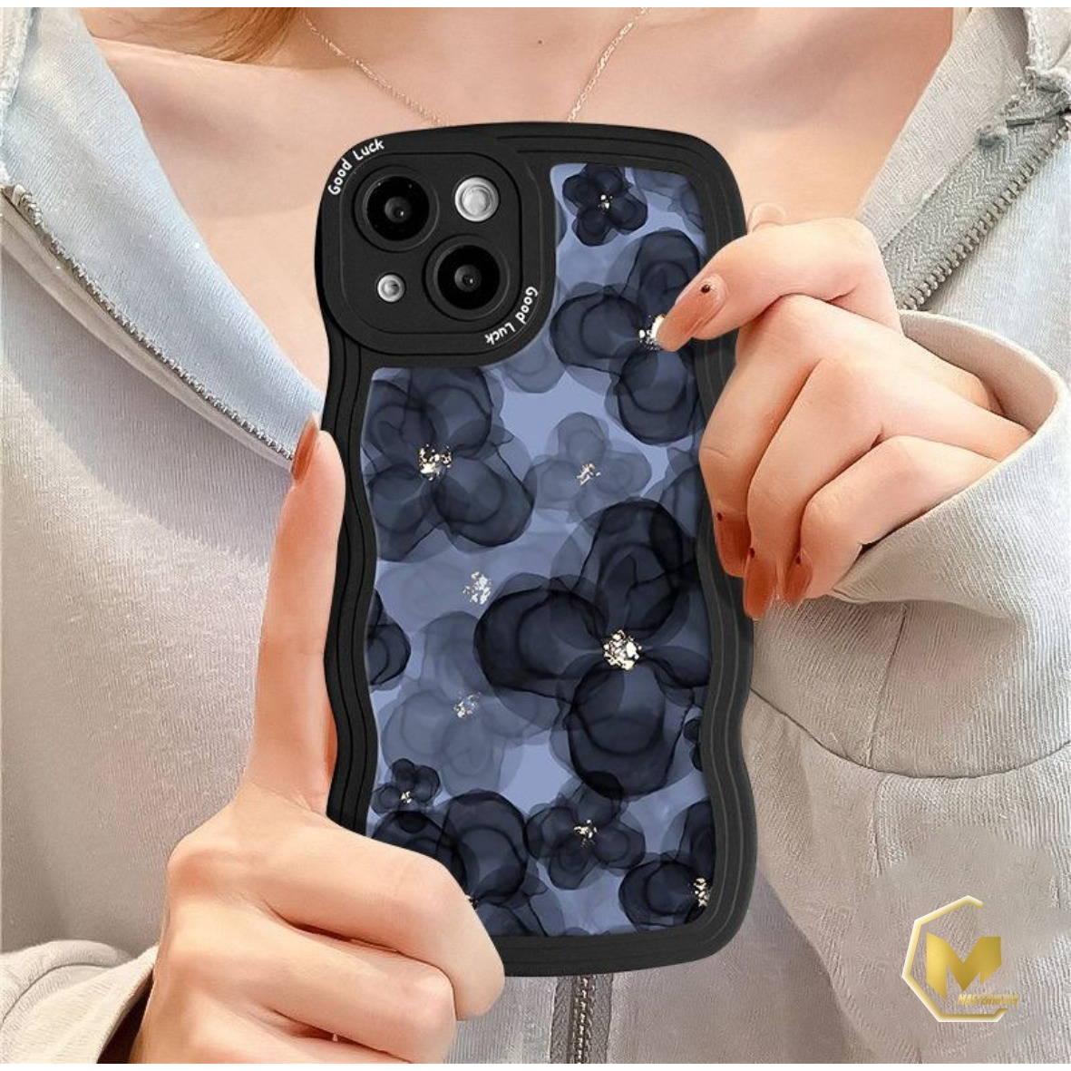 SS820 CASE SILIKON CASING OIL PAINTING FLOWER FOR IPHONE 6 6S 7 8 7+ 8+ X XS XR XS MAX 11 12 13 14 PRO MAX MA4465