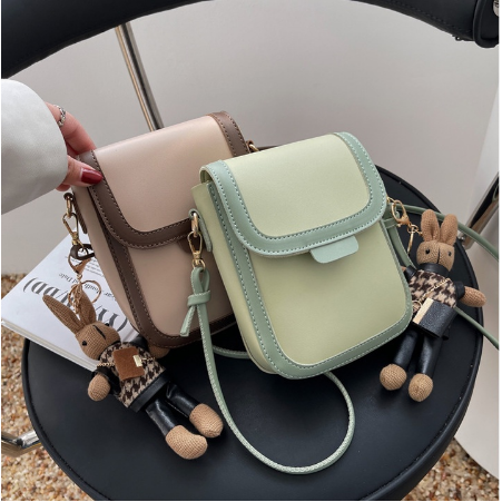 tas selempang wanita rantai besar cewek tali panjang remaja lucu bisa cod korea viral fashion sling 