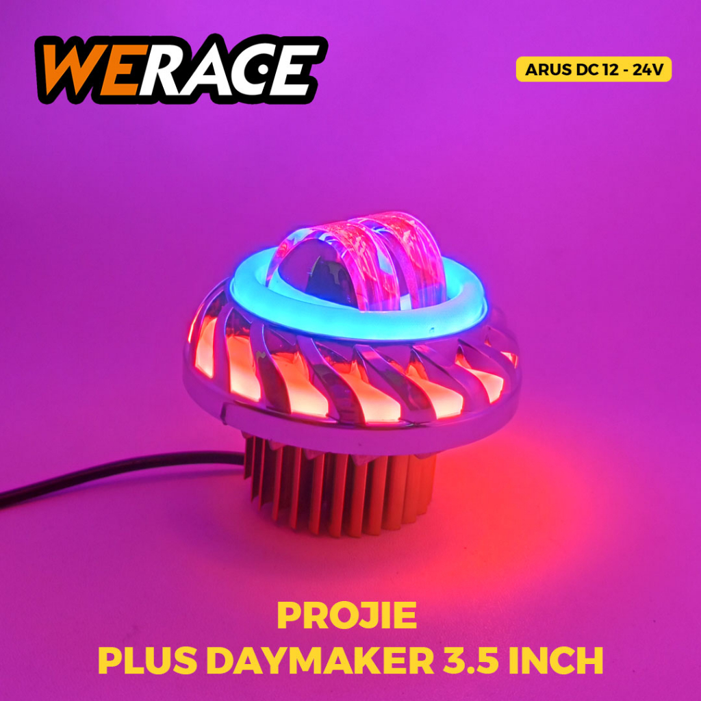 [WERACE] LAMPU UTAMA PROJIE PLUS DAYMAKER 3,5INCH KUNING PUTIH RUNNING RBR