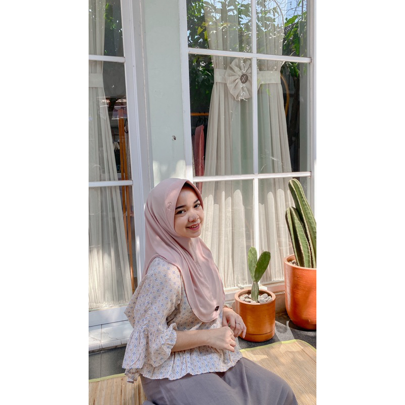 HIJAB INSTAN RUMPOL (RUMANA POLOS) // MEDINNA INSTANT // INSTAN PED SIZE M L XL