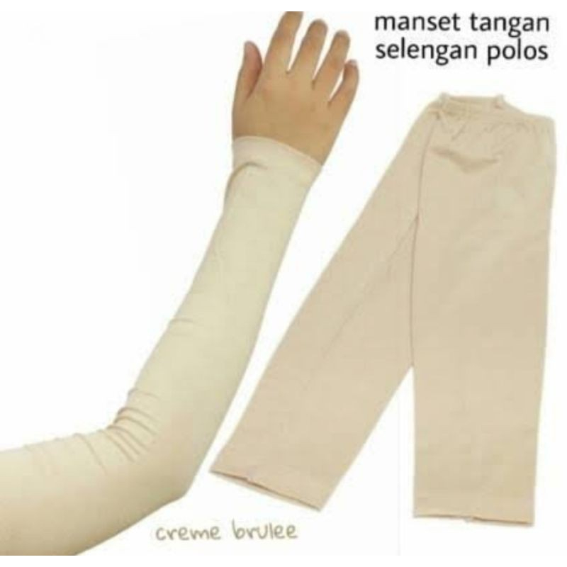 𝗪𝗶𝗻𝗱𝗮 𝗣𝗿𝗮𝗱𝗶𝘁𝗮 Manset Lengan Panjang Handsock Deker Tangan Jempol Polos Pria Wanita Muslimah Premium