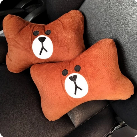 Bantal Sandaran Jok Mobil Import Kepala Leher Headrest Car Set